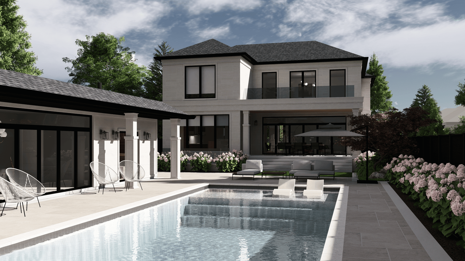 Architectural pool and landscape design Burlington